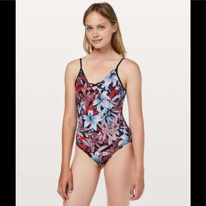Lululemon Shoreline One Piece Lush Lillies Multi